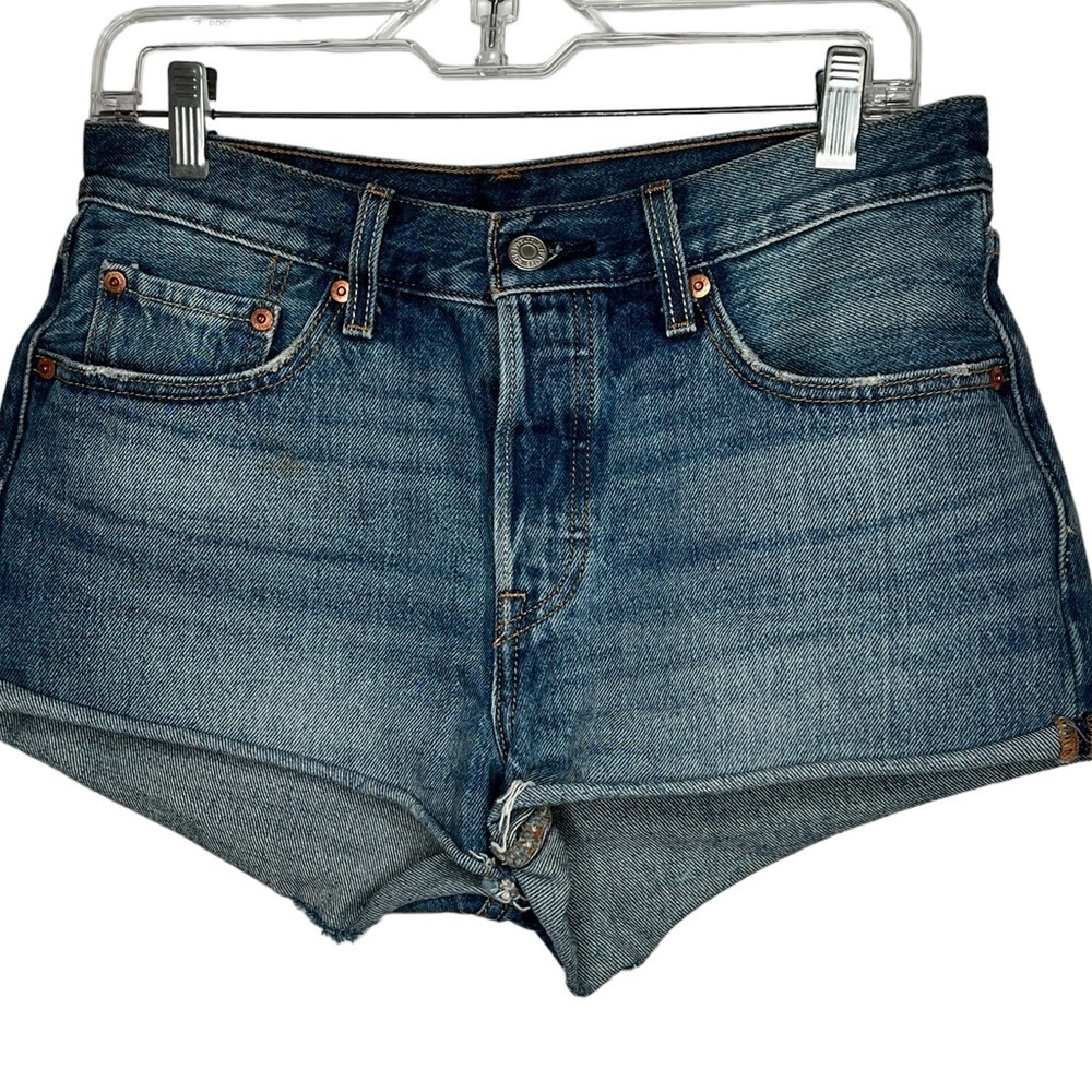 Levi's 501 Cut-Off Denim Shorts (Button Fly)